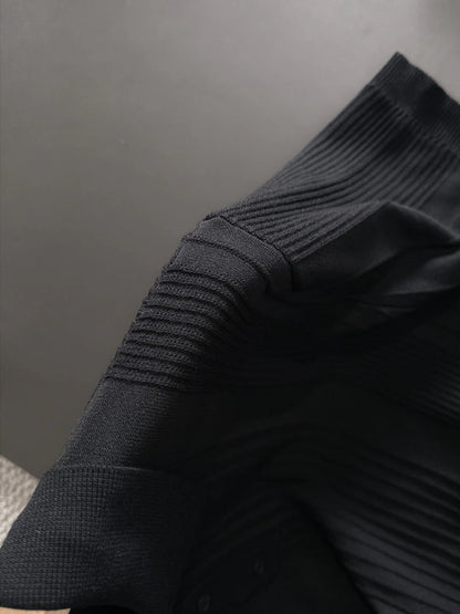 260511 New high-quality combed cotton yarn knitted polo shirt