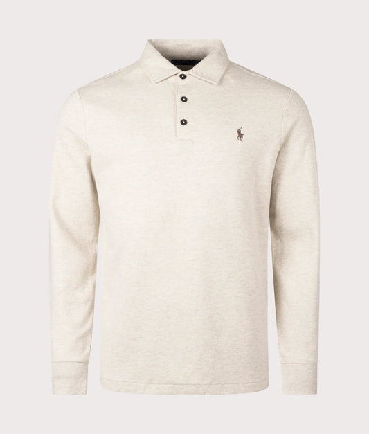 Luxury Jersey Long Sleeve Polo Shirt