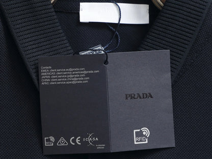 260113 New high-quality towel collar polo with triangular logo