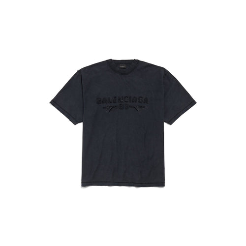MEN'S INSIDE-OUT T-SHIRT MEDIUM FIT IN BLACK FADED