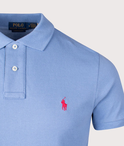 Custom Slim Fit Mesh Polo Shirt