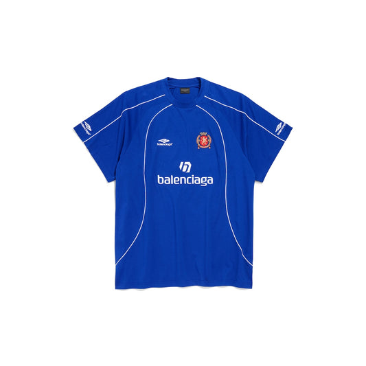 MEN'S SOCCER OVERSIZED T-SHIRT IN BLUE