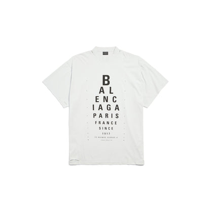 WOMEN'S OPTICAL T-SHIRT OVERSIZED IN WHITE