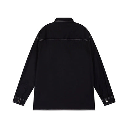 0730 New simple and stylish long-sleeved shirt