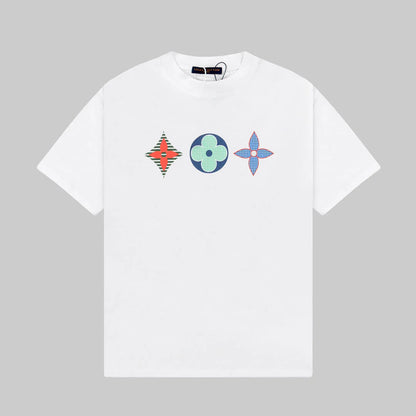 Three Jacquards Print T-shirt