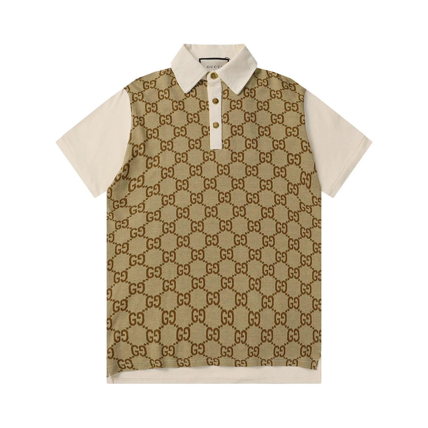 260421 New high-quality knitted jacquard lettered Polo shirt