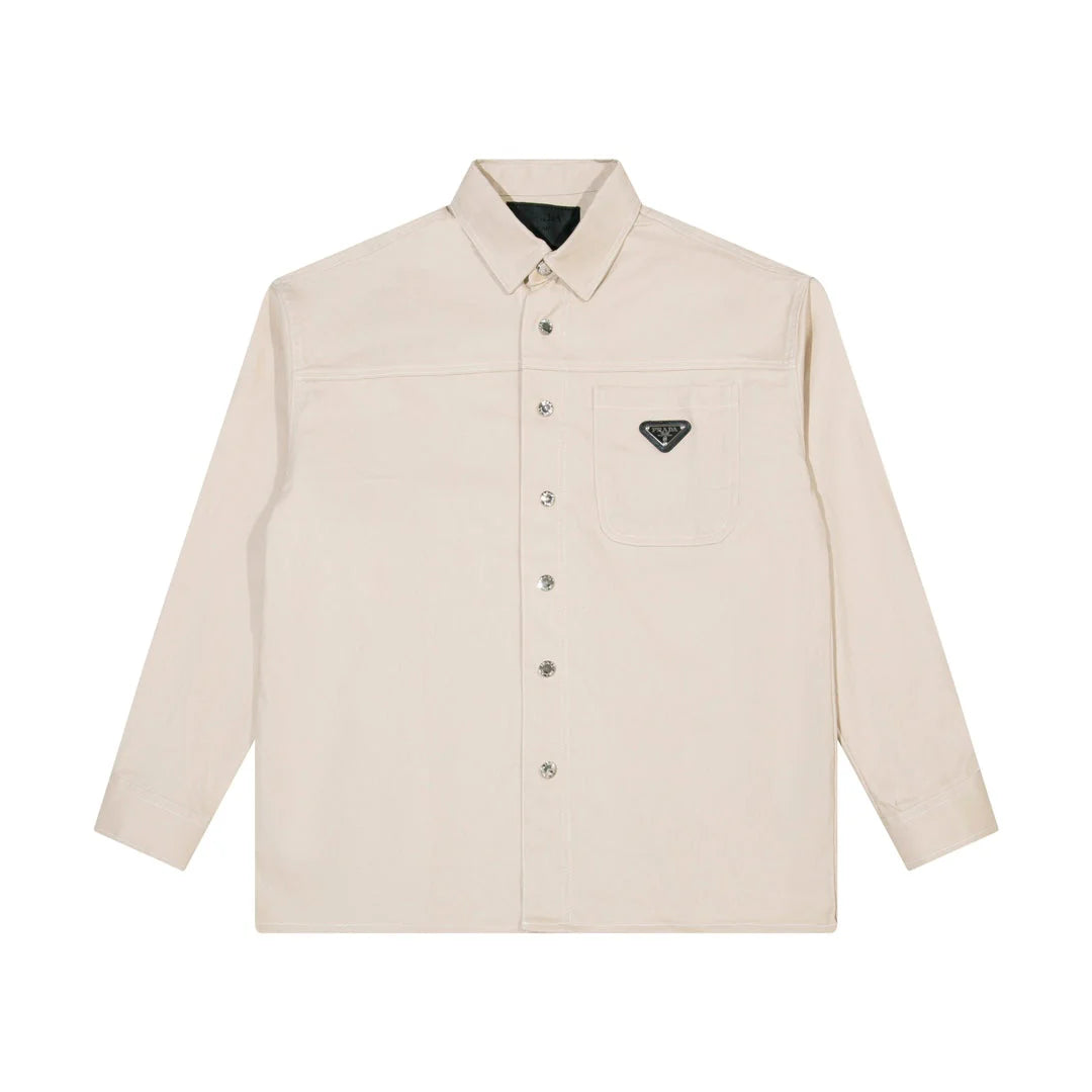 0730 New simple and stylish long-sleeved shirt