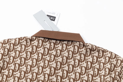250604 The new high-quality full-body jacquard letter POLO