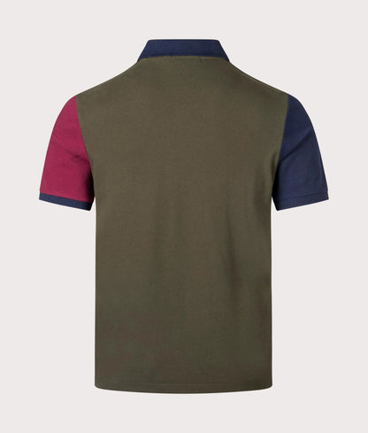 Classic Fit Leather-Pony Mesh Polo Shirt