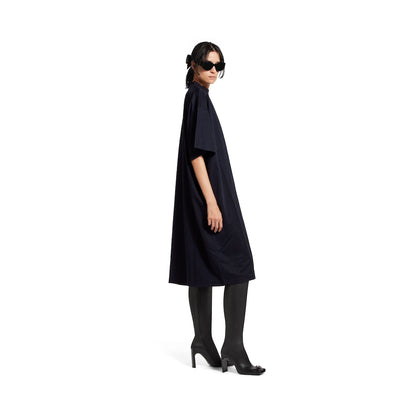 WOMEN'S T-SHIRT DRESS IN DARK NAVY