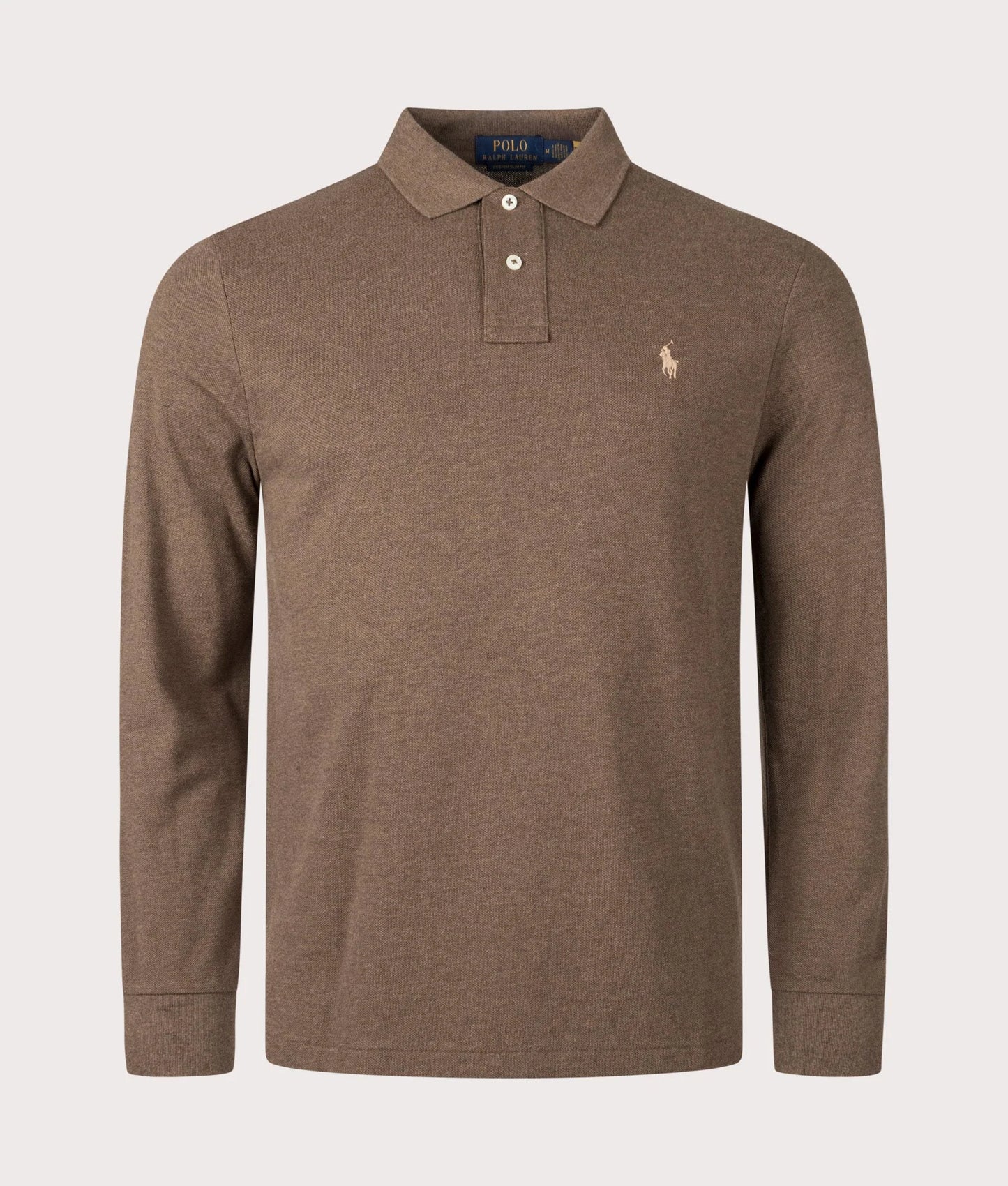 Custom Slim Fit Long Sleeve Polo Shirt