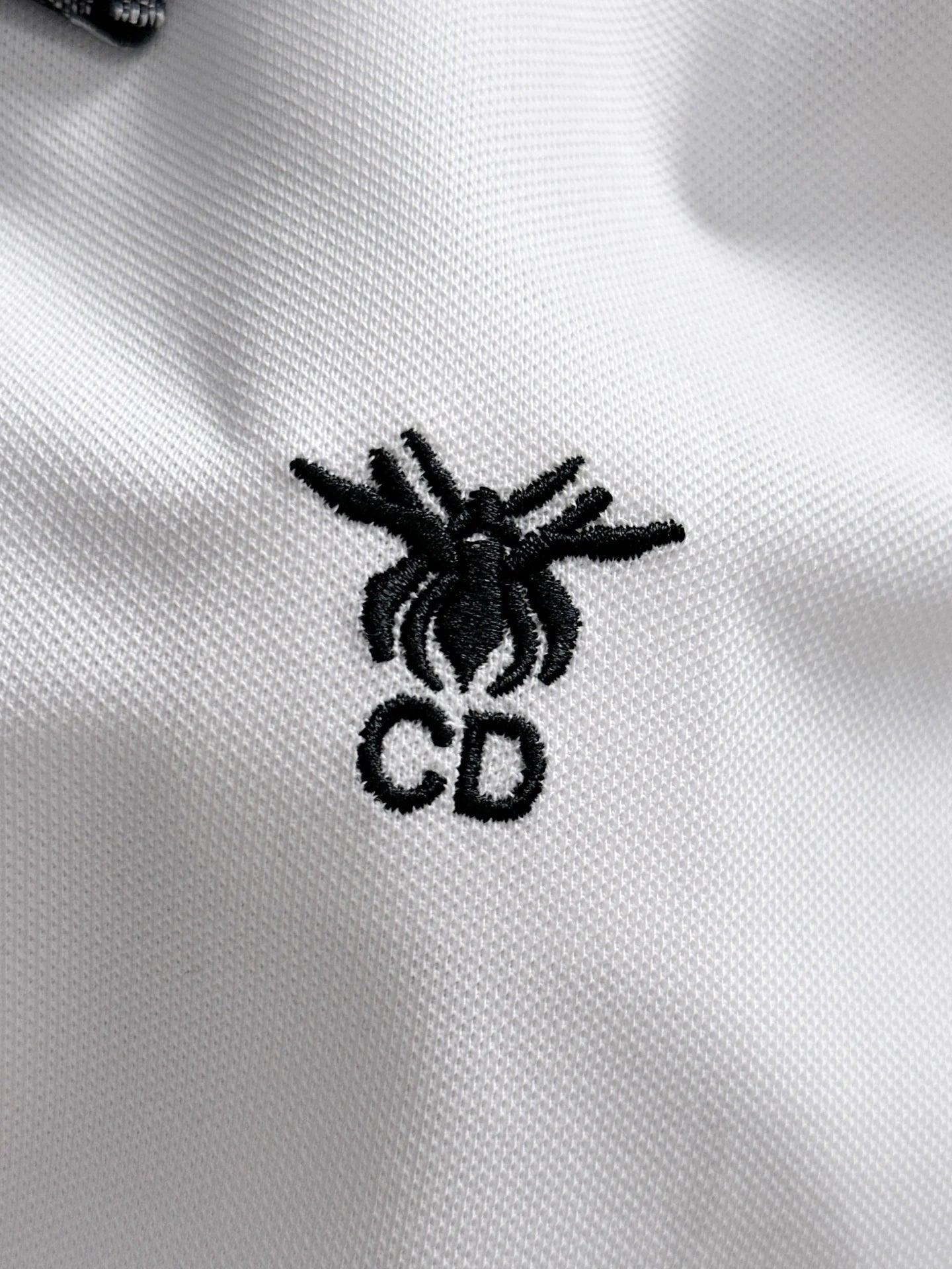 260511 New high-quality embroidered neckline jacquard patchwork design Polo shirt
