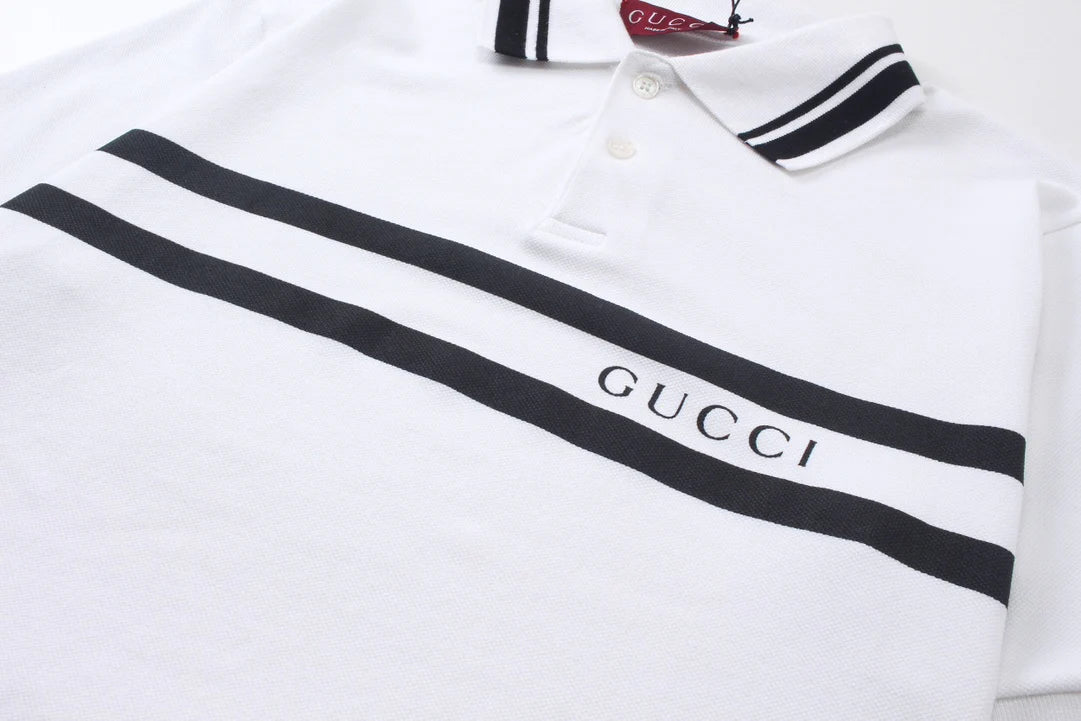 250313 New simple print knit POLO