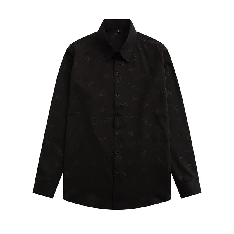 0808 New silk skin-friendly long-sleeved shirt