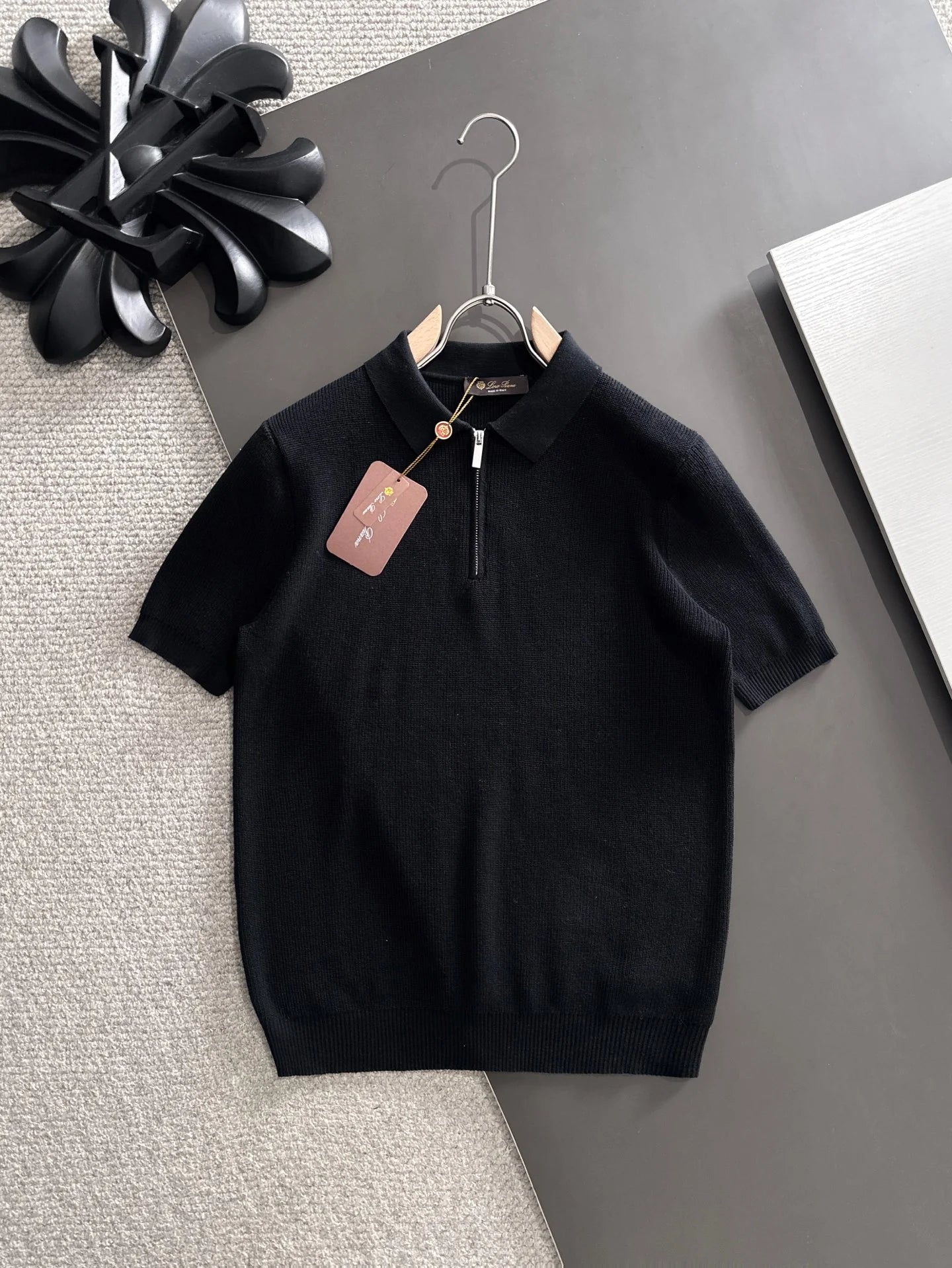 260511 New high-quality combed cotton yarn knitted polo shirt