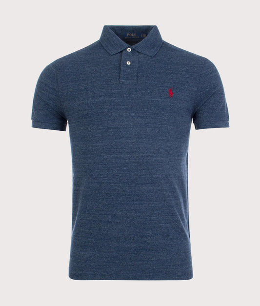Custom Slim Fit Mesh Polo Shirt