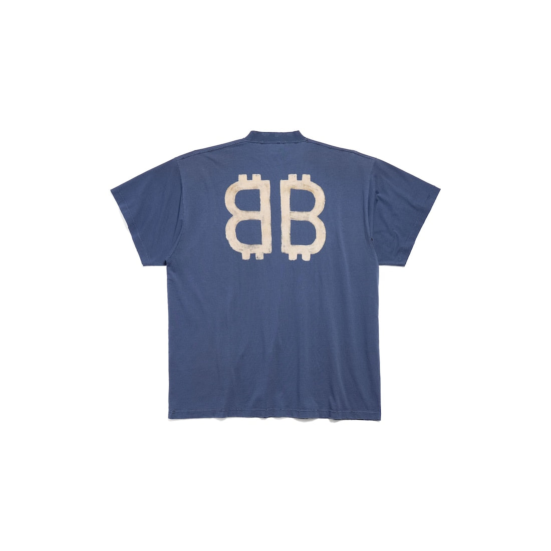 MEN'S CRYPTO T-SHIRT OVERSIZED IN BLUE