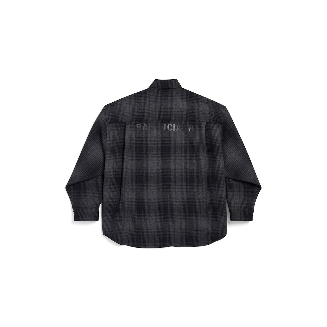 MEN'S BALENCIAGA OVERSIZED SHIRT IN GREY/BLACK
