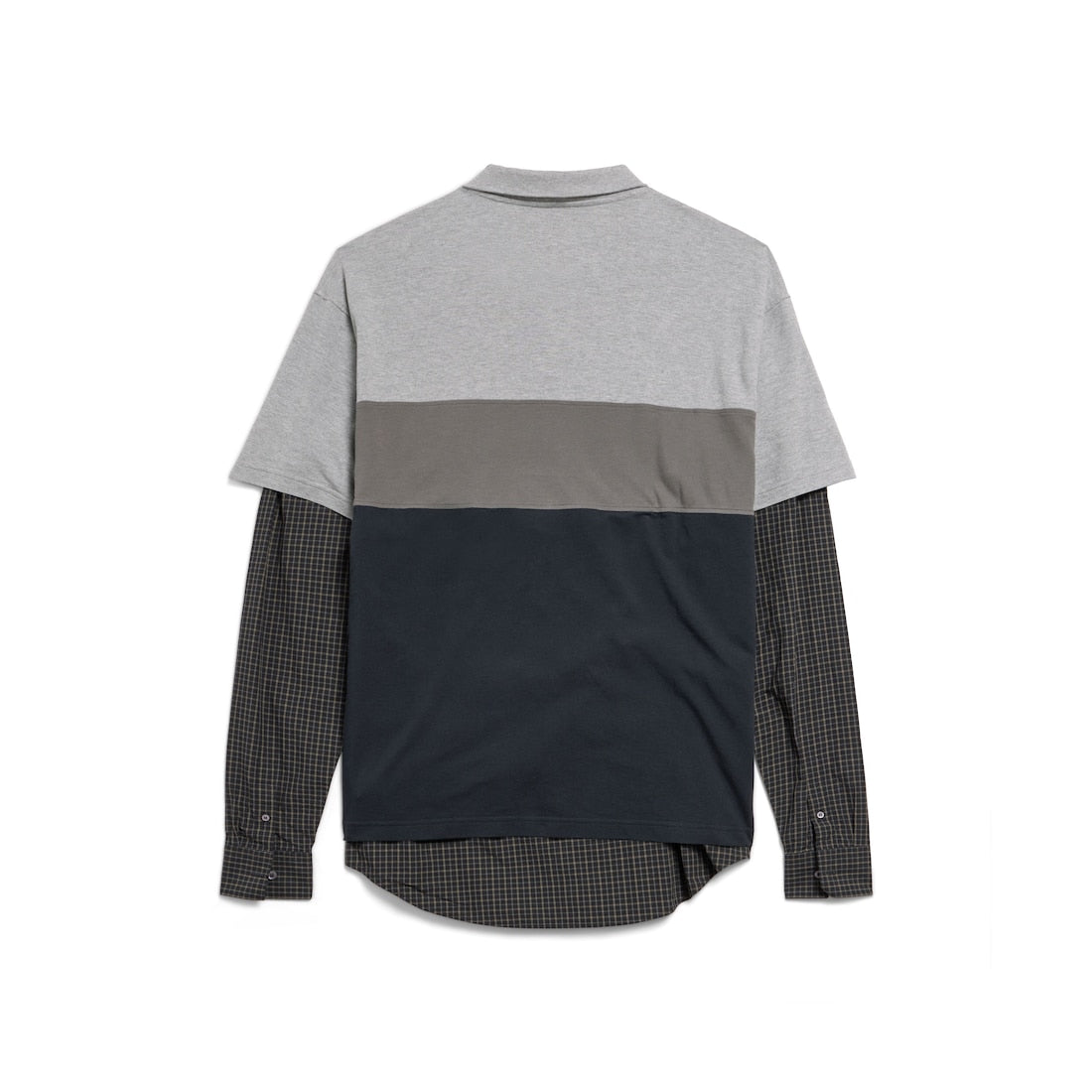 MEN'S HYBRID POLO IN HEATHER GREY