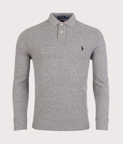Custom Slim Fit Long Sleeve Polo Shirt