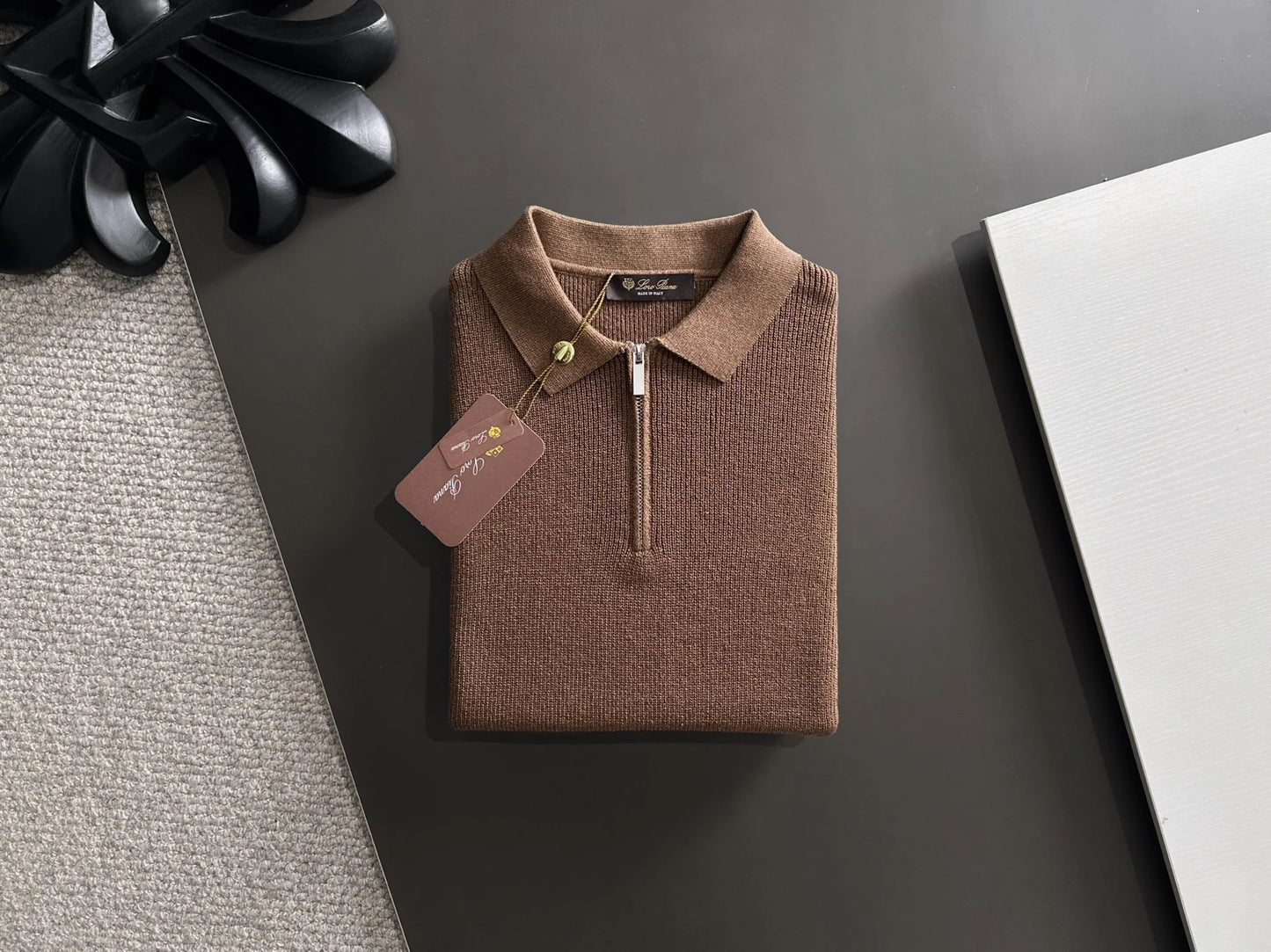 260511 New high-quality combed cotton yarn knitted polo shirt