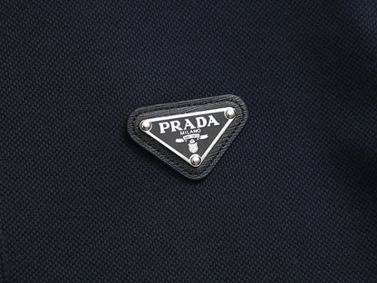 260113 New high-quality towel collar polo with triangular logo