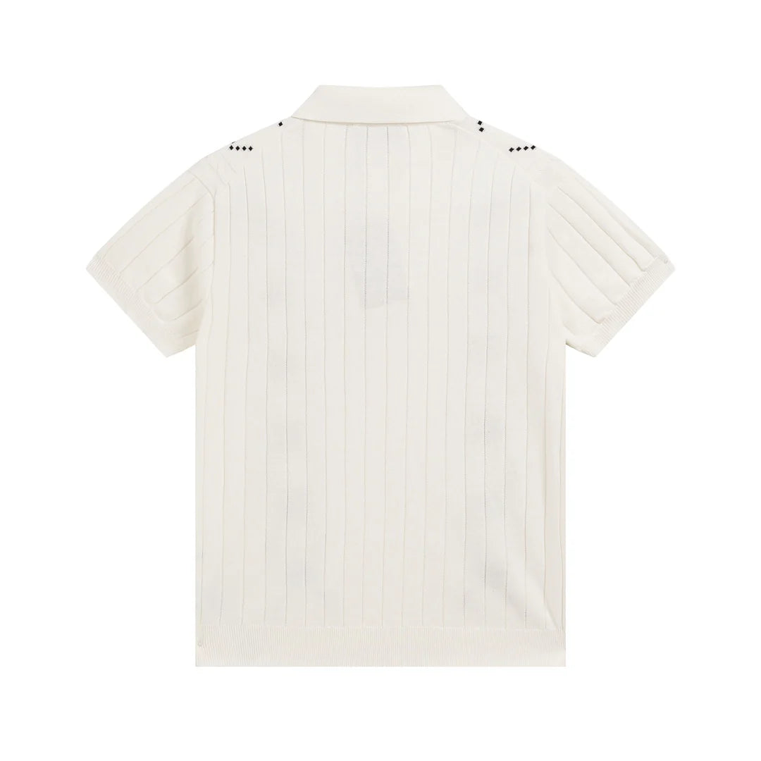 250313 New high quality knit lapel POLO