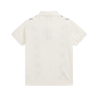 250313 New high quality knit lapel POLO