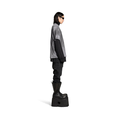 MEN'S BALENCIAGA BACK T-SHIRT MEDIUM FIT IN GREY