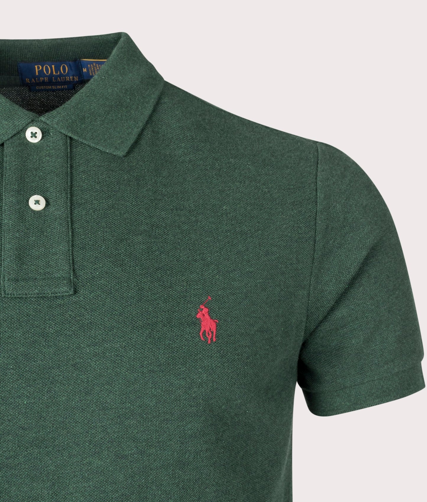 Custom Slim Fit Mesh Polo Shirt