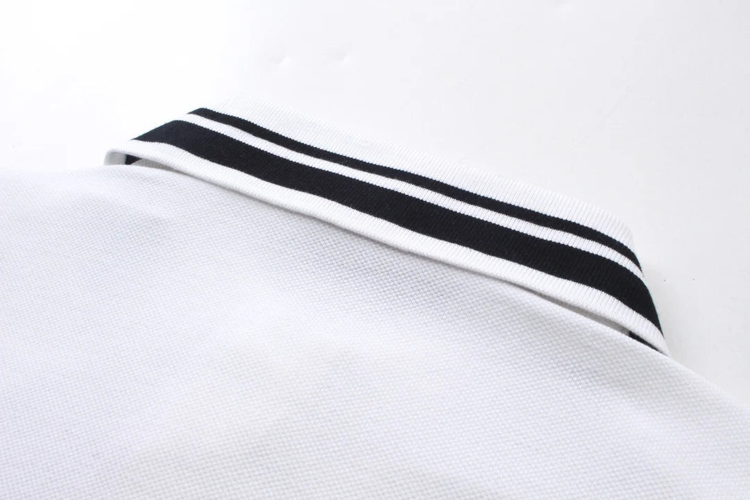 250313 New simple print knit POLO