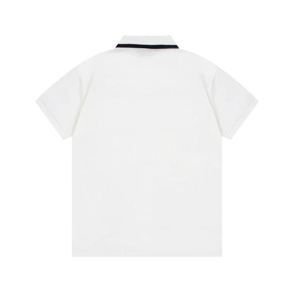 1203 New classic neckline color-matching POLO shirt