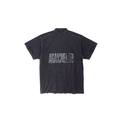 MEN'S AGAICNELAB T-SHIRT OVERSIZED FIT IN BLACK