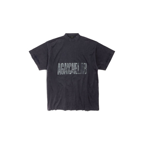 MEN'S AGAICNELAB T-SHIRT OVERSIZED FIT IN BLACK