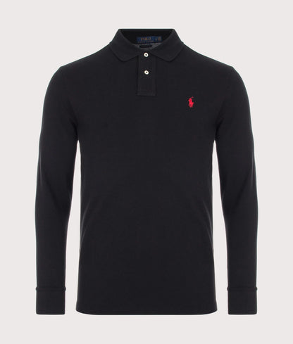 Custom Slim Fit Long Sleeve Polo Shirt