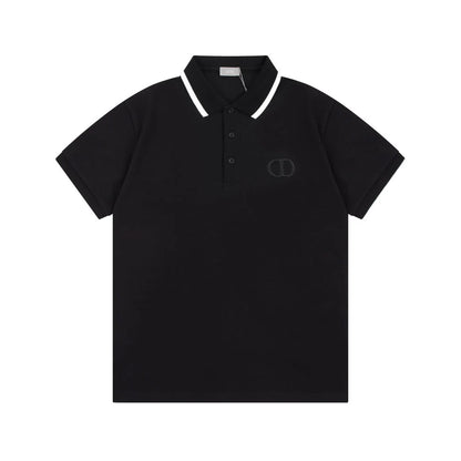 1203 New classic neckline color-matching POLO shirt