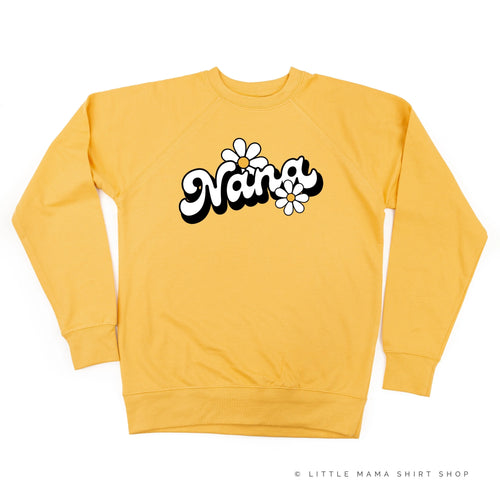 DAISY - NANA - w/ Full Daisy on Back - Lightweight Pullover Sweater