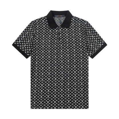 250305 New high quality jacquard fabric POLO shirt