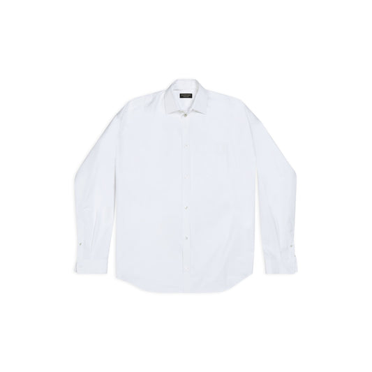 MEN'S COCOON SHIRT IN WHITE