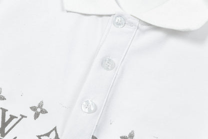 250305 High-end series of high quality gradient printed POLO shirt