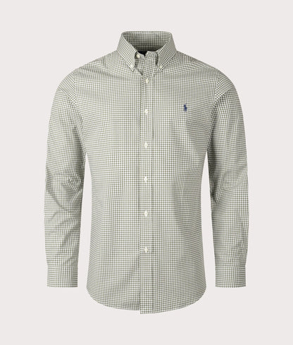 Custom Fit Gingham Poplin Shirt