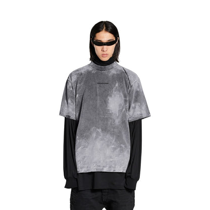 MEN'S BALENCIAGA BACK T-SHIRT MEDIUM FIT IN GREY