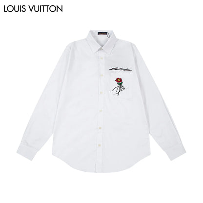 0730 New simple and stylish long-sleeved shirt