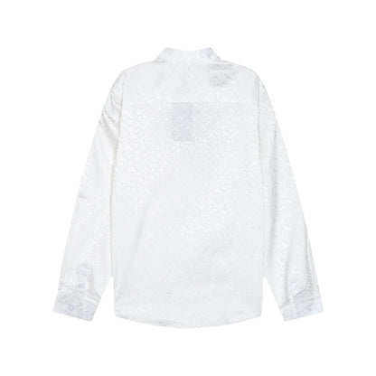 0818 New autumn and winter feature print loose version long-sleeved shirt