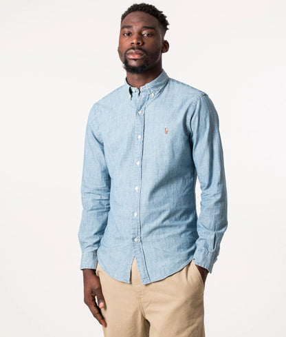 Slim Fit Chambray Shirt