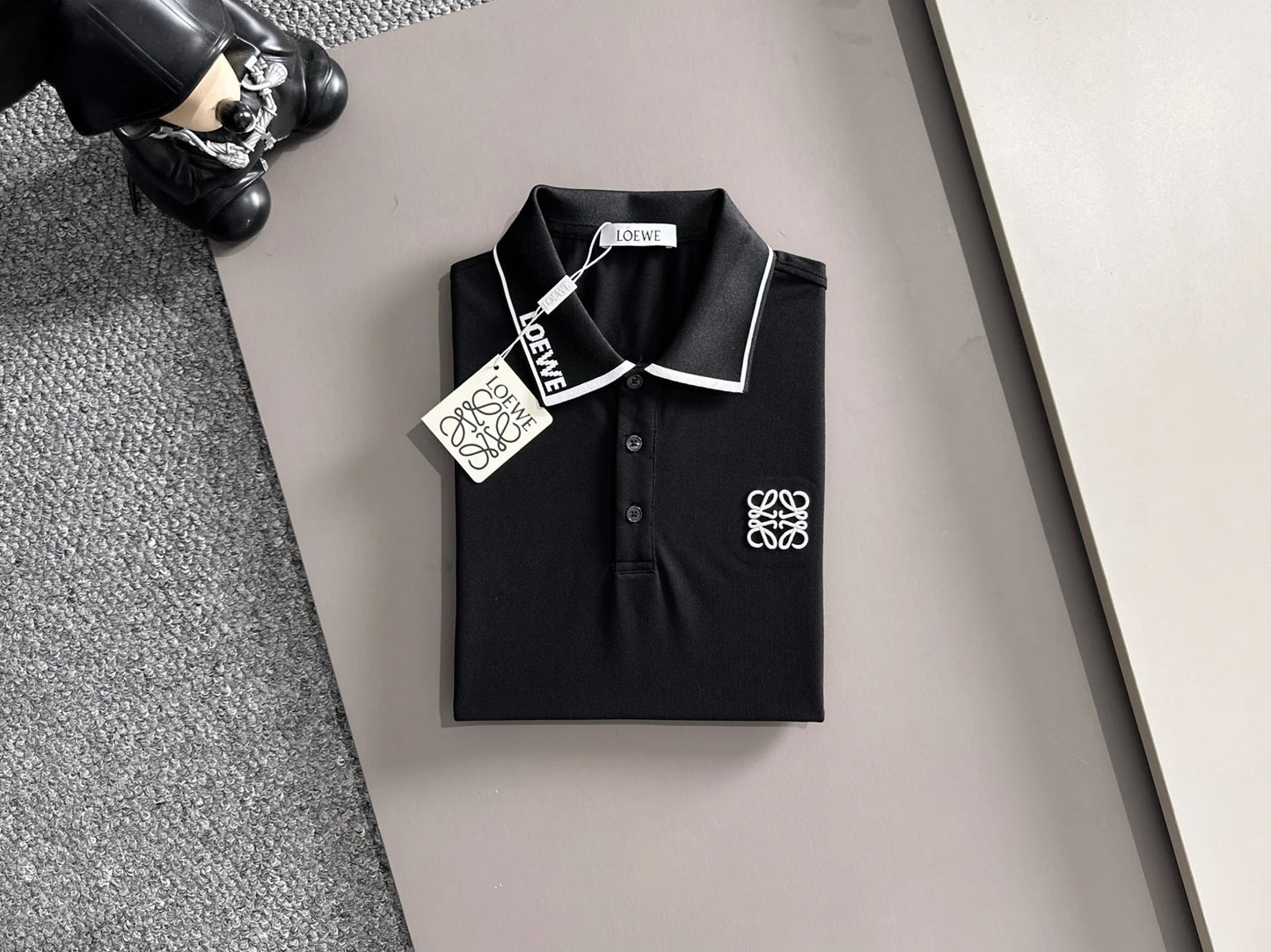 260511 New high-quality embroidered neckline jacquard patchwork design Polo shirt