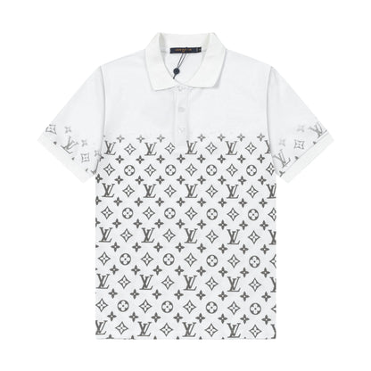 250305 High-end series of high quality gradient printed POLO shirt