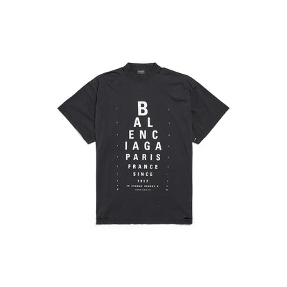 WOMEN'S OPTICAL T-SHIRT OVERSIZED IN BLACK/WHITE