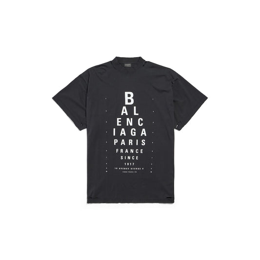 WOMEN'S OPTICAL T-SHIRT OVERSIZED IN BLACK/WHITE