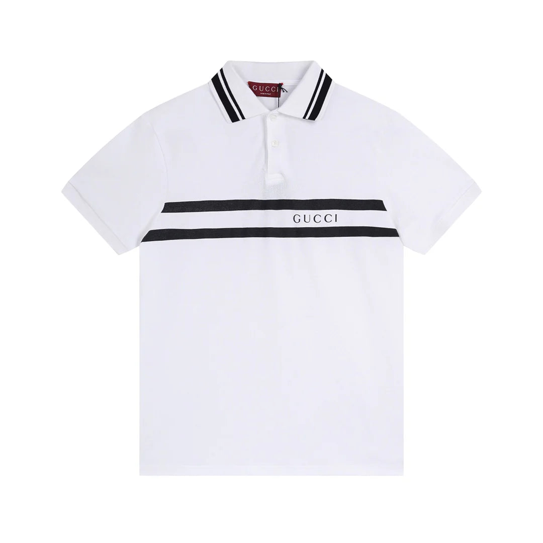 250313 New simple print knit POLO